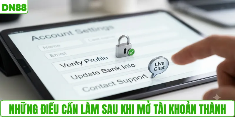 Những điều cần làm sau khi mở tài khoản thành công